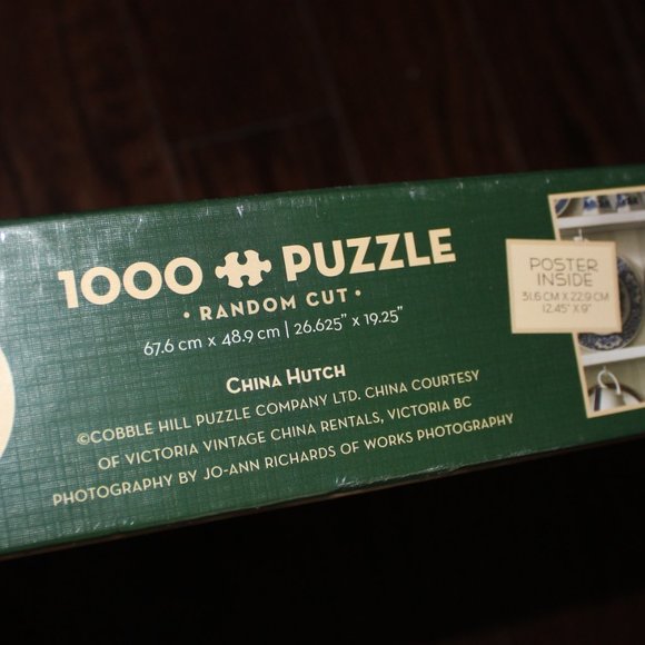 3/$55❤️Cobble Hill China Hutch 1000 pcs puzzle Chinese Tea Cup Grandma's Teacups - Picture 6 of 6